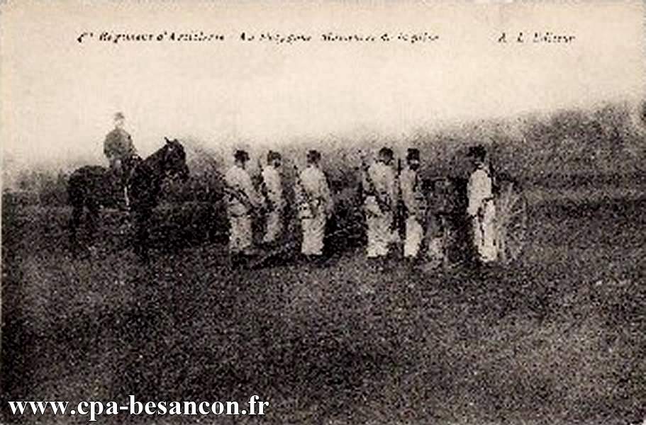 4me Régiment d'Artillerie - Au Polygone - Manœuvre de la Pièce
